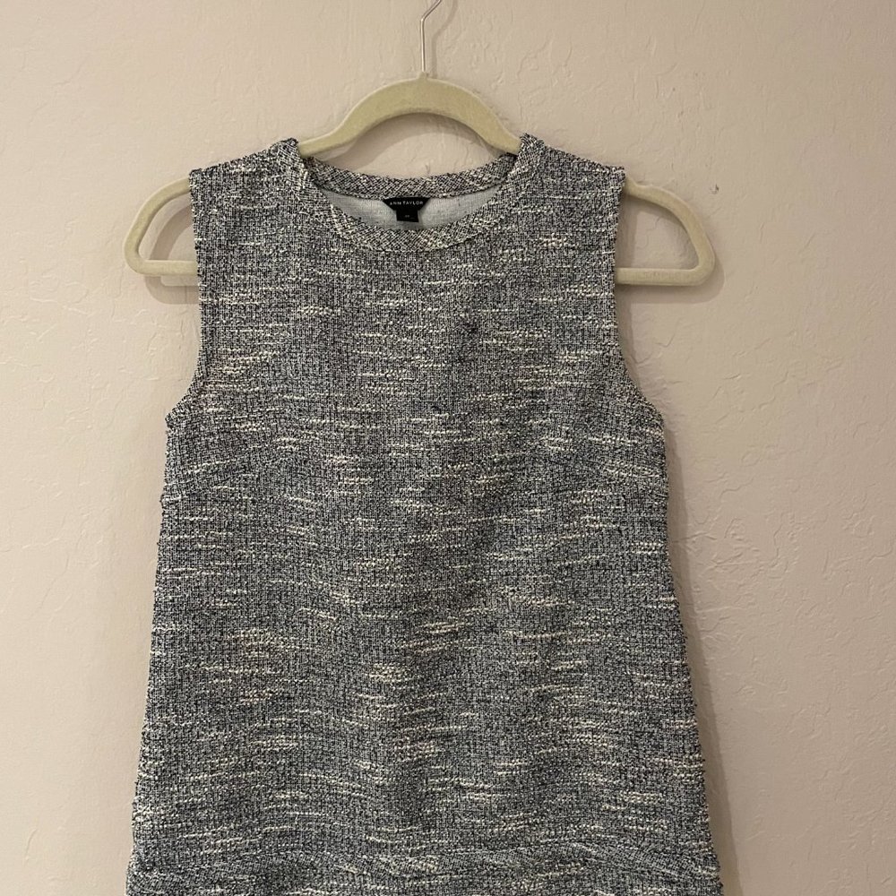Ann Taylor Knit High Neck Tank Top XS